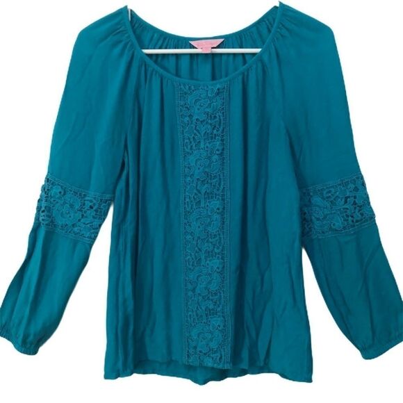 LILLY PULITZER turquoise briony croc… - Picture 2 of 7